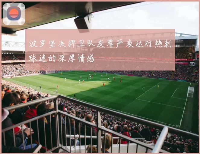 波罗坚决捍卫队友尊严表达对热刺球迷的深厚情感